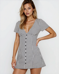 Lilia | Mini Dress with Button Front
