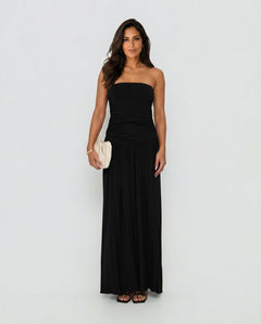 Adèle | Strapless Ruched Maxi