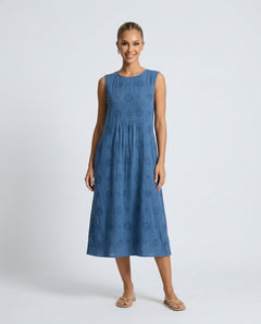 Tatum | Embroidered Midi Dress