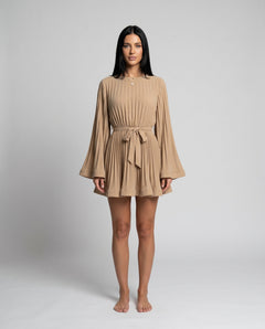 Lottie | Pleated Ruffle Mini Dress