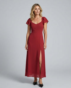 Quinn | Sweetheart Jacquard Maxi Dress