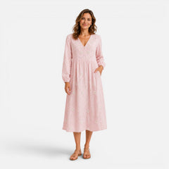 Elisa | Floral Print Midi Dress