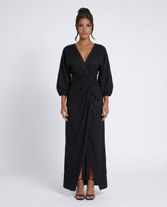 Tamsin | Tie-Back Wrap Maxi Dress