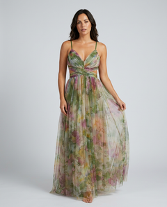 Yara | Floral V-Neck Flowing Maxi Dress