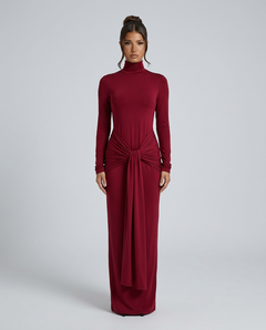 Daphne | Maxi Dress with Hip Drape Detail