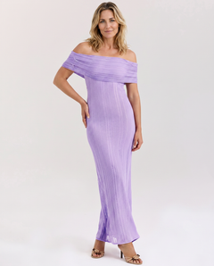 Gwendolyn | Off Shoulder Ribbed Maxi Dress