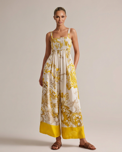 Luz | Printed Sleeveless Wide-Leg Jumpsuit