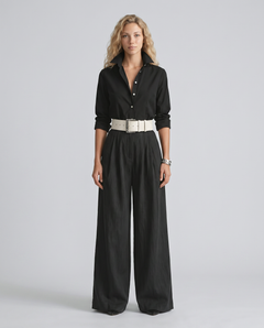 Leah | Belted Wide-Leg Jumpsuit