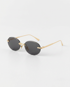 Jayne | Slim Oval Sunglasses with Tinted Lenses