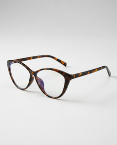 Jytte | Retro Cat-Eye Glasses with Leopard Print Frame