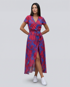 Elowen | Wrap Maxi Dress with Short Sleeves