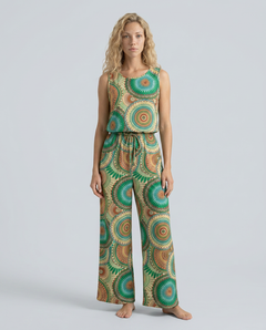 Leslie | Printed Jumpsuit with Elastic Waist
