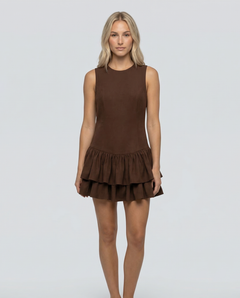 Skylar | Ruffled Mini Dress with Zipper Back