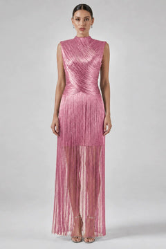Giselle | Bandage Tassel Sleeveless Maxi Dress