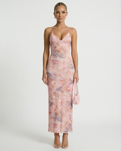 Terri | Backless Midi Dress with Butterfly Detail