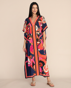 Baylor | Maxi Kaftan Dress with V-Neck and Side Slits