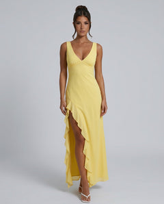 Isolde | Sleeveless Side Slit Maxi Dress