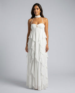 Ada | Ruffled Wedding Guest Maxi Dress