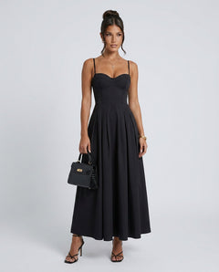 Wren | Pleated Skater Work Maxi Dress