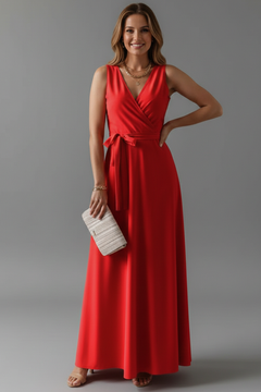 Ada | Sleeveless V-Neck Maxi Dress