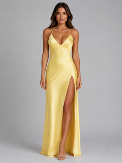 Zara | Spaghetti Strap High Split Maxi Dress