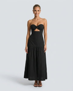 Margot | Strapless Sweetheart Maxi Dress