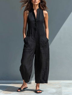 Lucinda | Wide Leg Sleeveless Jumpsuit for Women