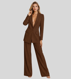 Gabriela | Tailored Wide-Leg Blazer & Trouser Suit Set