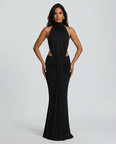 Blair | Halter Neck Backless Maxi Dress