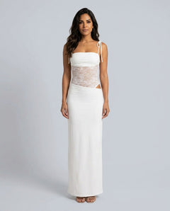 Cora | Spaghetti Strap Lace Maxi Dress