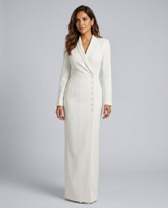 Cleona | Long Sleeve Formal Maxi Dress