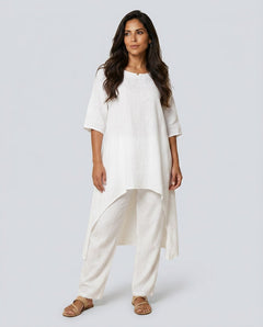Soraya | Linen-Look Wide-Leg Co-ord Set