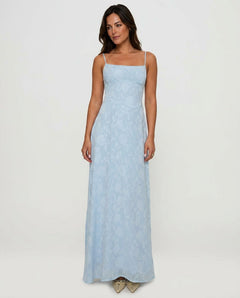 Solène | Halter Neck Floral Maxi Dress