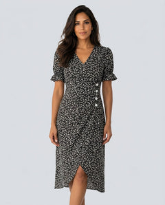 Savannah | Floral Print Midi Dress
