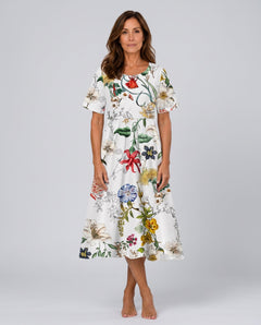 Fiona | Floral Print Relaxed Midi Dress