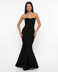 Amanda | Strapless Bandage Formal Maxi Dress