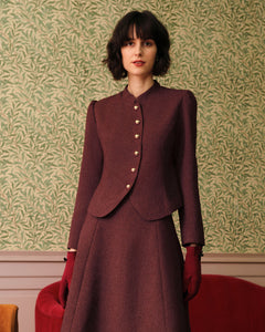 Harlow | Retro Single-Breasted Tweed Jacket