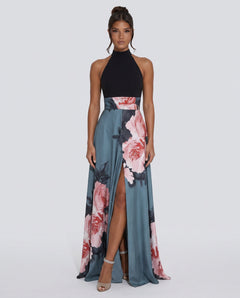 Willa | Sleeveless Floral Slit Maxi Dress