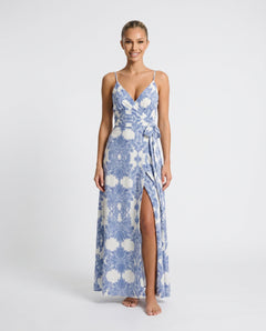 Camille | Spaghetti Strap Front Slit Maxi Dress