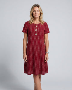 Priya | V-Neck Short Sleeve Midi Dress