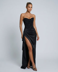 Emrielle | Beaded Corset Evening Maxi Dress