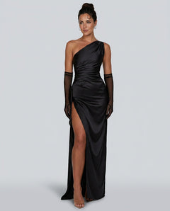 Esme | Satin-Look Evening Maxi Dress