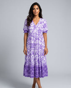 Sadie | Floral V-Neck Summer Maxi Dress