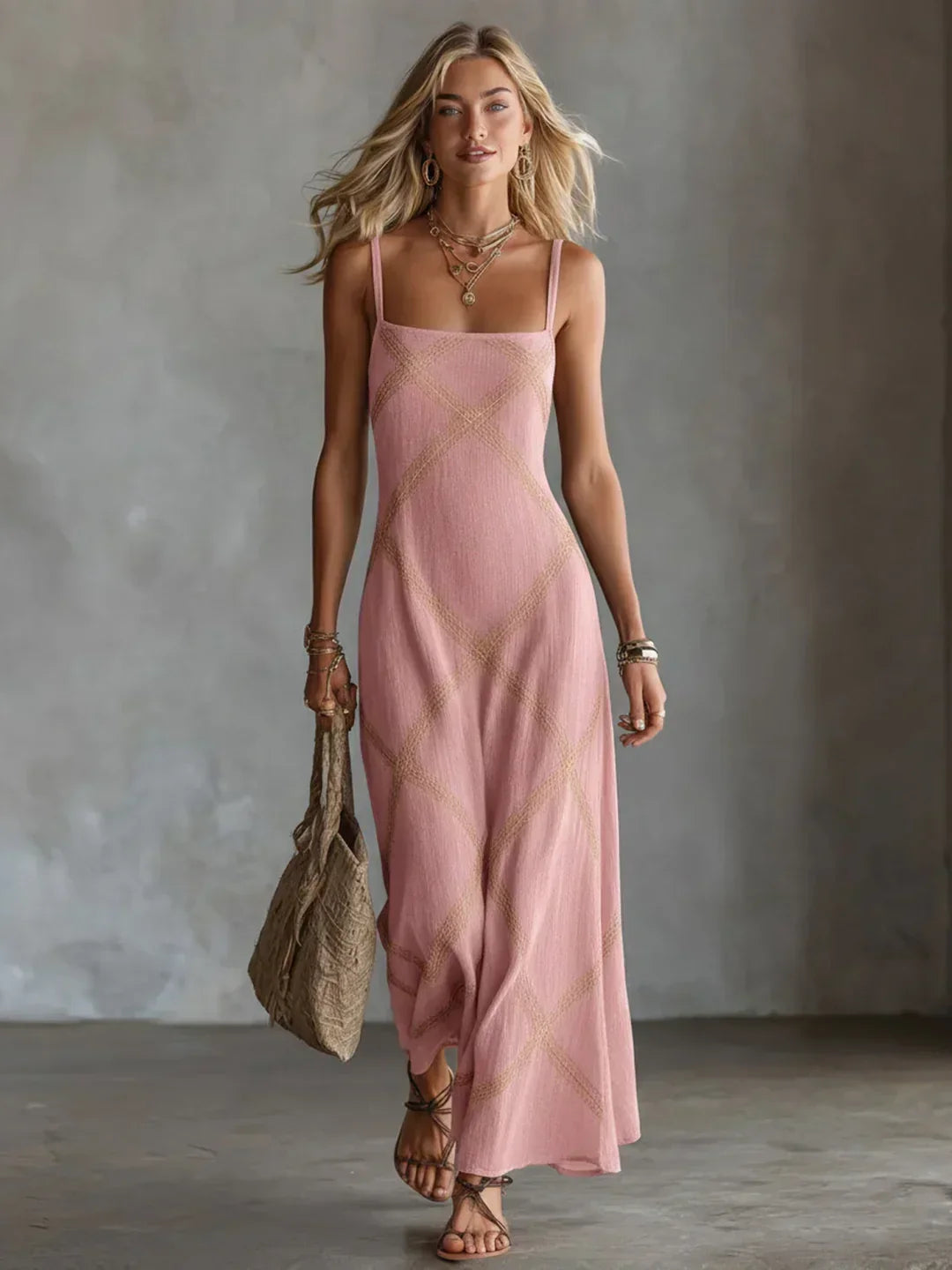 Alejandra | Sleeveless Bohemian Maxi Dress