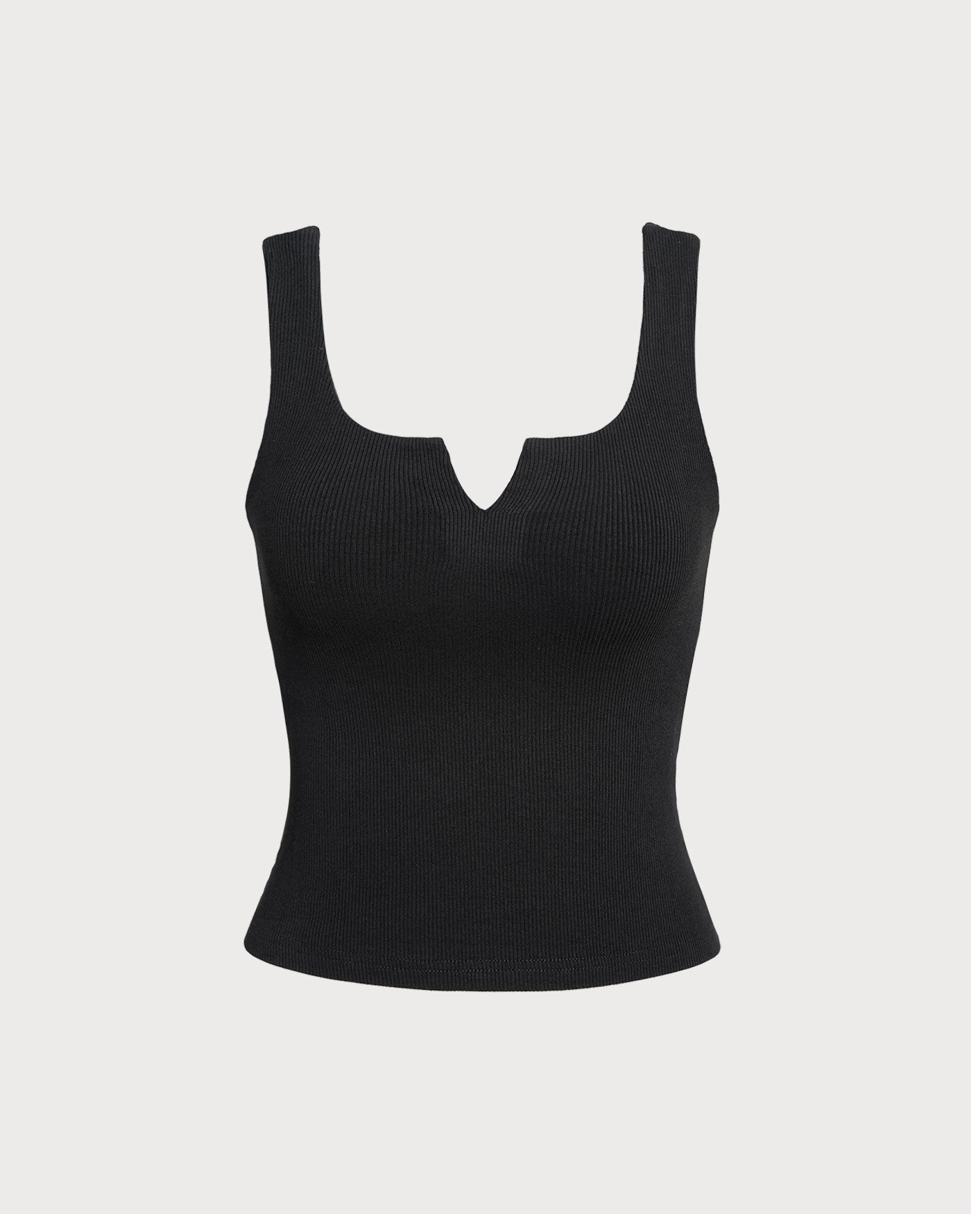 Rosa | V-Neck Ribbed Knit Tank Top