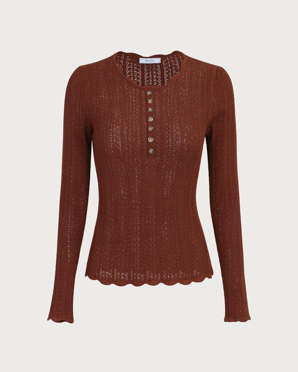 Vera | Round Neck Slim Knit Top