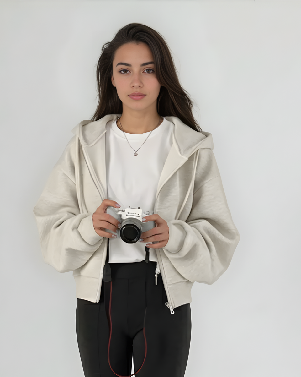 Zaya | Cropped Zip Hoodie