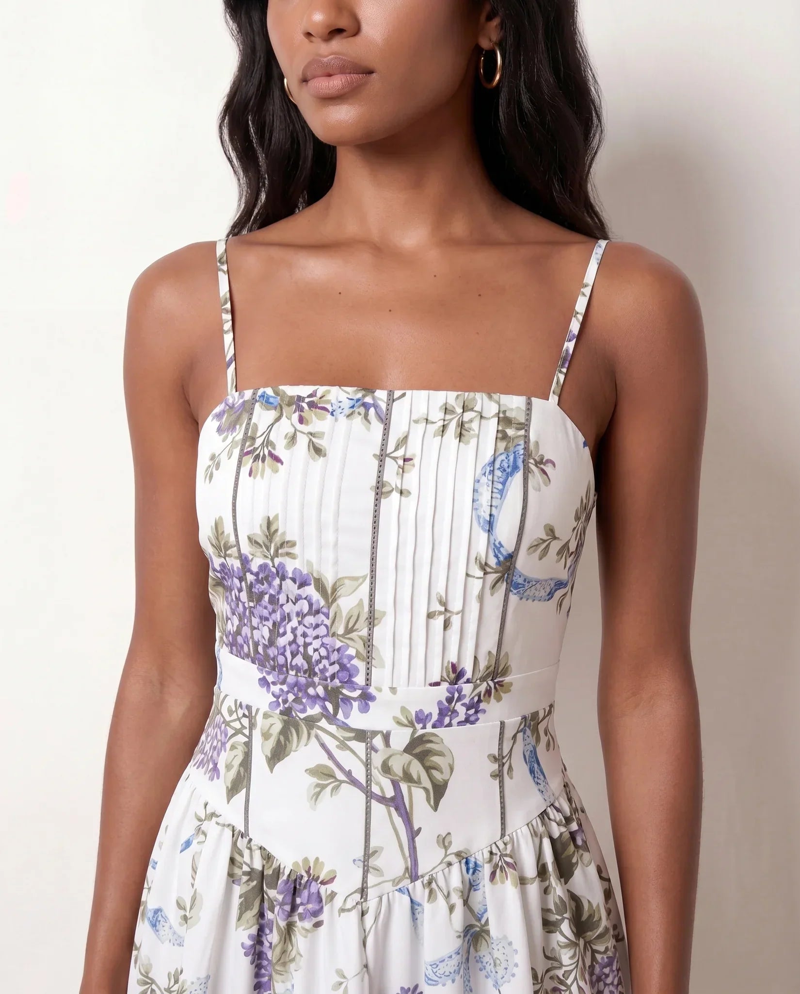 Orla | Pleated Spaghetti Strap Maxi Dress