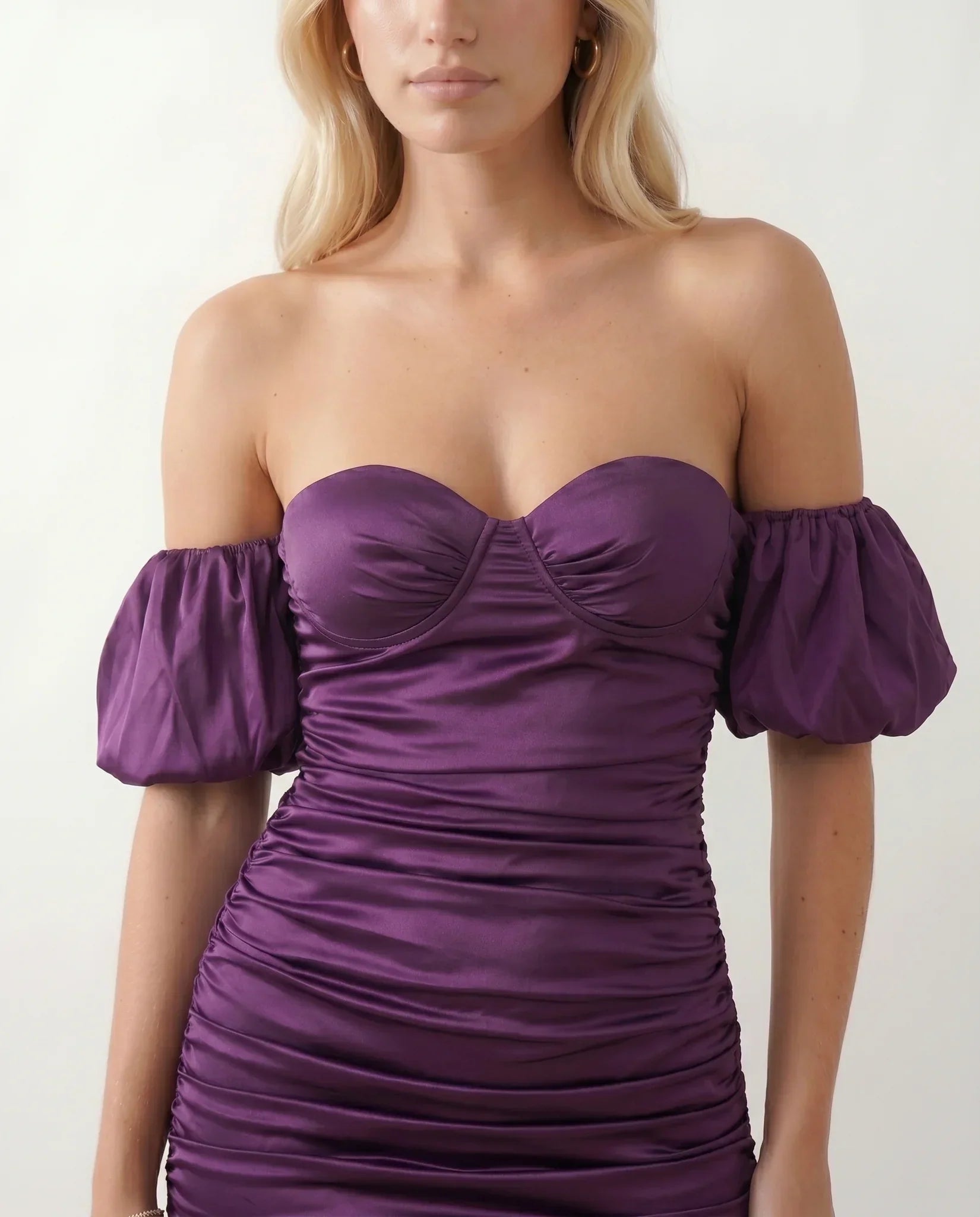 Zella | Sweetheart Satin-Look Mini Dress