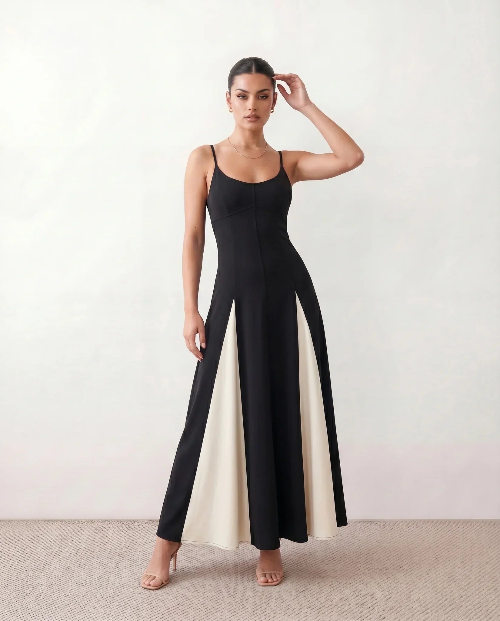 Josie | Spaghetti Strap Low Back Maxi Dress